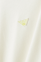 Kids Micro Eagle Logo Stripe Trim T-Shirt